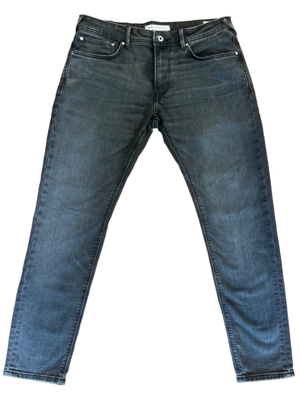 Vintage Pepe Jeans Men's 34 Stanley Black High Rise Taper Reg Waist Wiser
